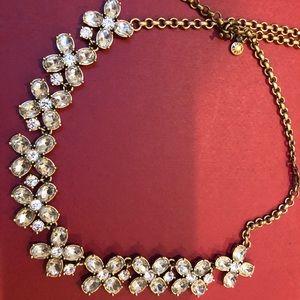 Jcrew stone and gold statement necklace